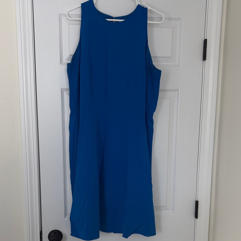 a new day Vibrant Blue Midi Dress